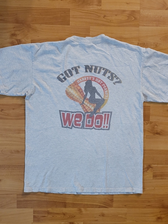 Gildan Other - Got Nuts? We Do!! Vintage Harveys Peanuts Gray Funny Merch Goon T-Shirt, Medium
